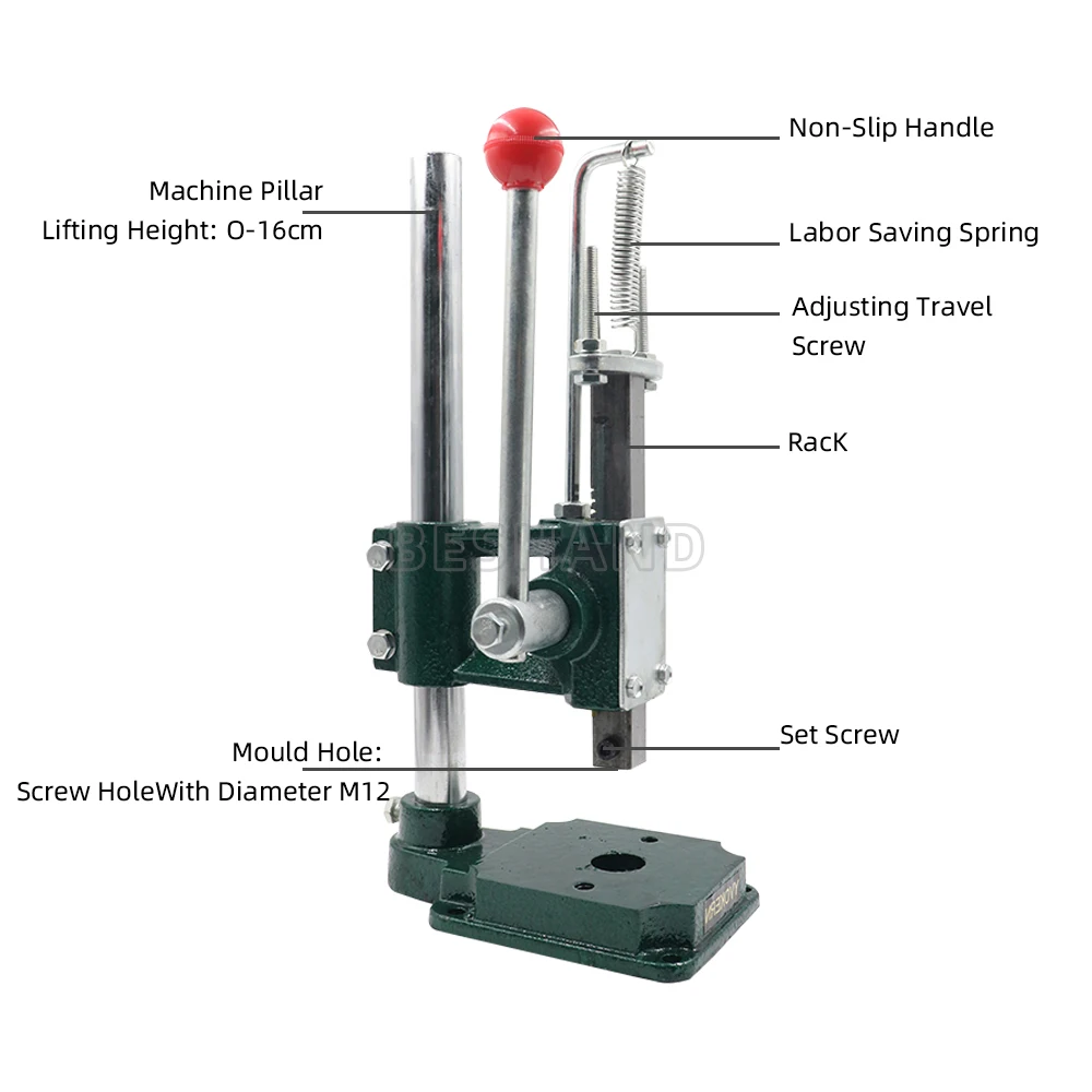 Máquina perforadora de agujero - Leatherwork Hand Press reseña y precio