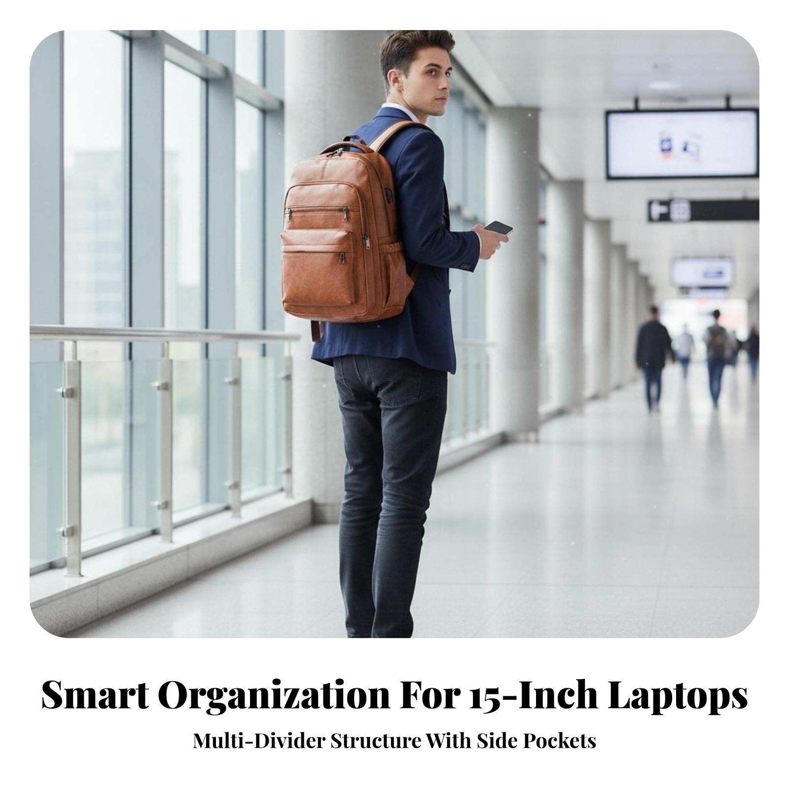 Mochila Impermeable para Hombr - Leather Work Rucksack Mens reseña y precio
